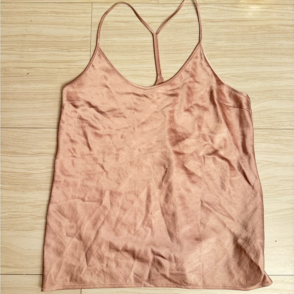 T ALWXANDER WANG Pink Spaghetti Strap Top